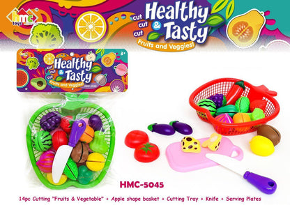 Healthy & Tasty Fruit & Vegetable Cutting Play Set