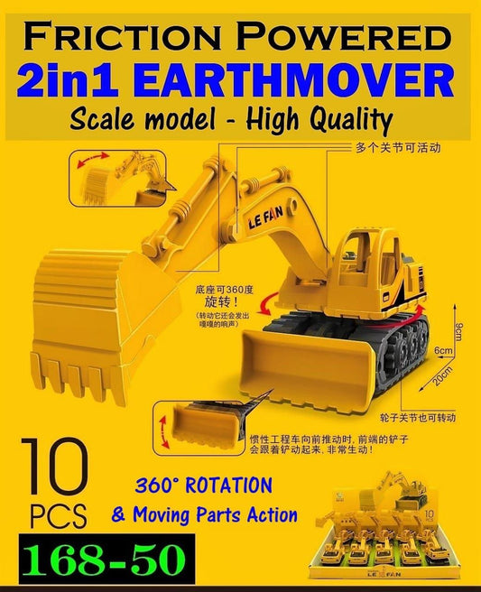 2-in-1 Earthmover Excavator Toy