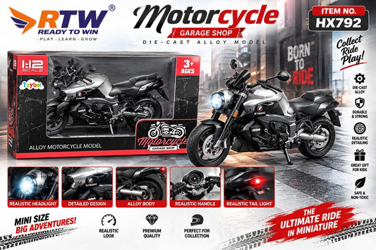 1:12 Die-Cast Motorcycle Model