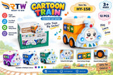 Cartoon Train Toy with Lights & Sound