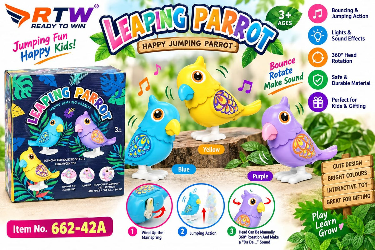 Leaping Parrot Jumping Toy