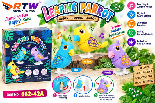 Leaping Parrot Jumping Toy