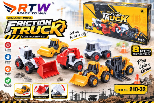 Construction Friction Truck Set (8 Pcs)