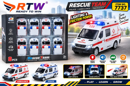 Rescue Team Ambulance with Light & Sound