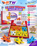 Cartoon Airliner Friction Plane Toy