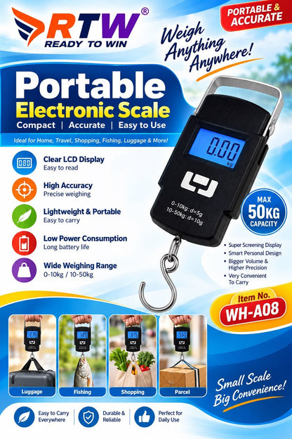 Portable Digital Luggage Weighing Scale (50 kg)