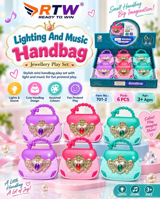 Lighting & Music Handbag Jewellery Play Set